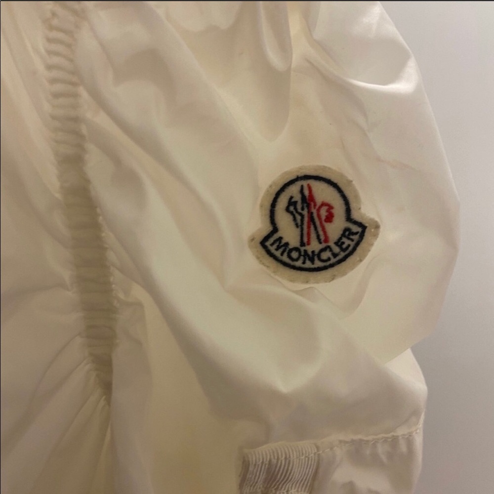 Egg shell white (cream) Moncler Rain jacket